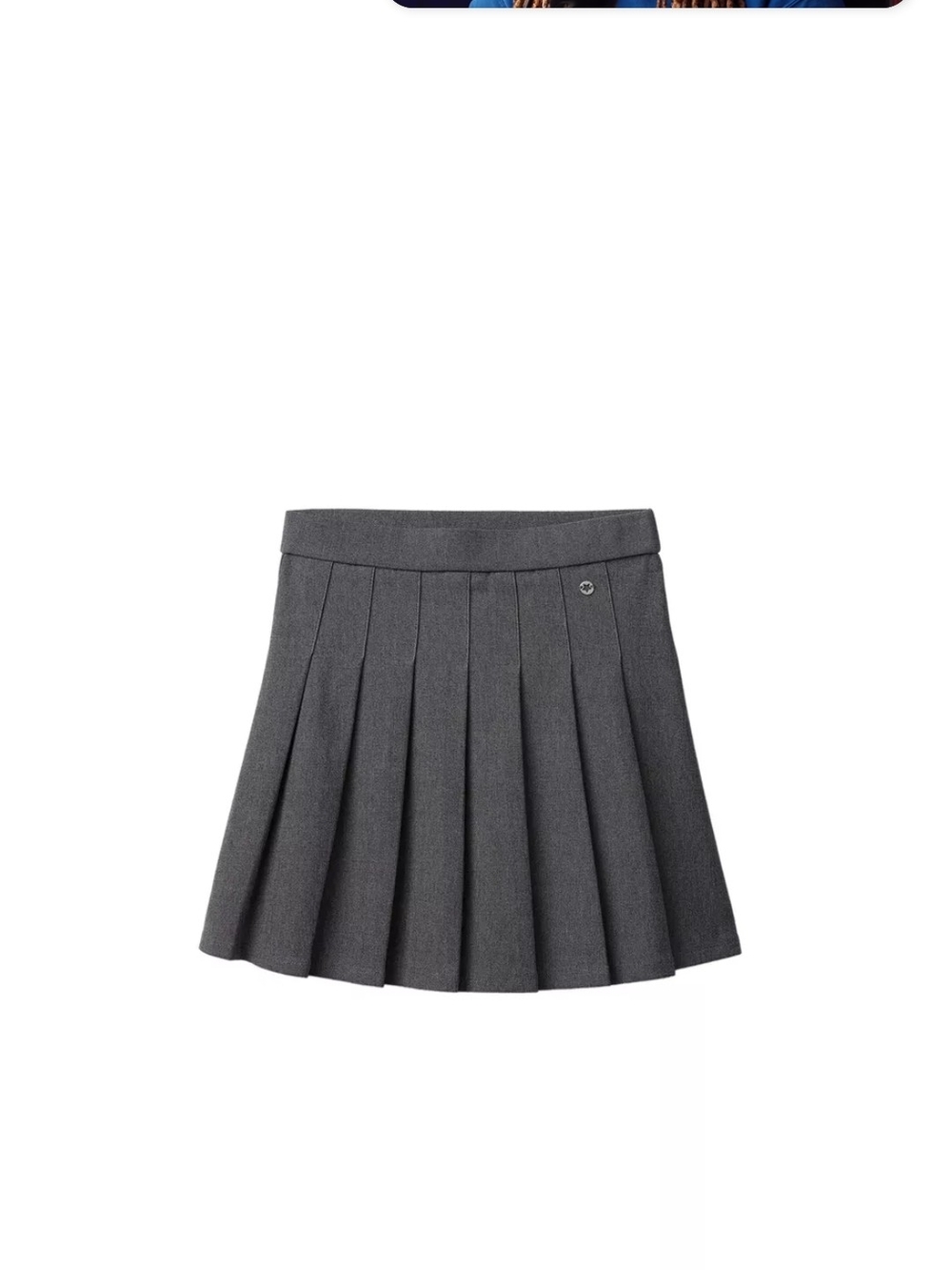 Girls Classic Pleated School Skirt - Dark Gray 11-12 Yrs